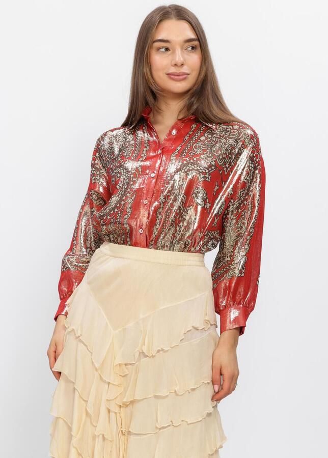 MES DEMOISELLES Dames Blouses Glamour Rood