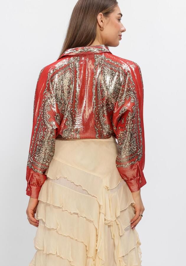 MES DEMOISELLES Dames Blouses Glamour Rood - Foto 3