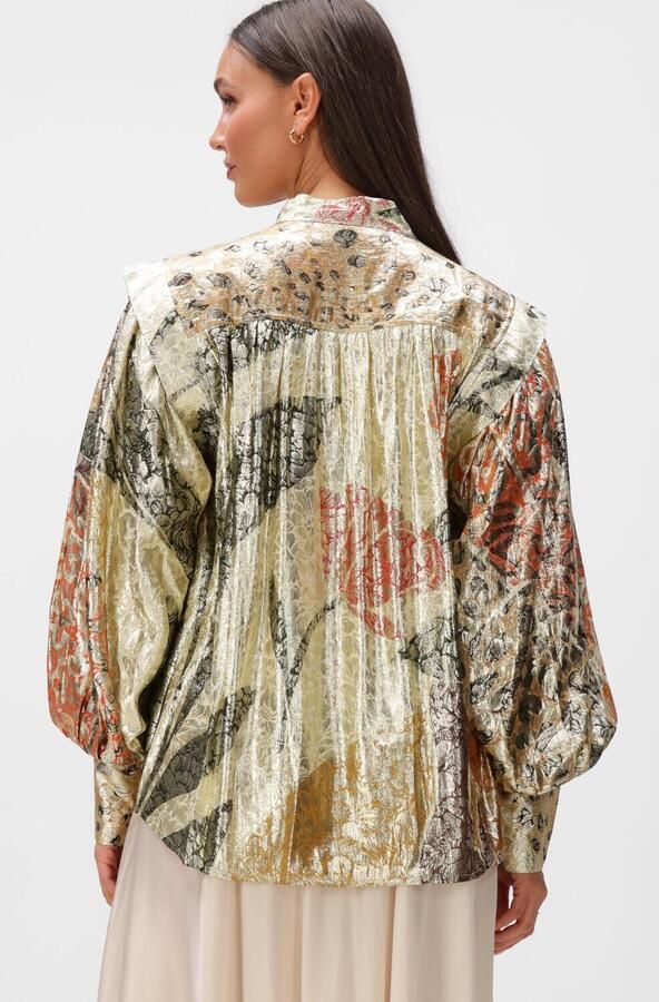 MES DEMOISELLES Dames Blouses Jall Goud - Foto 4