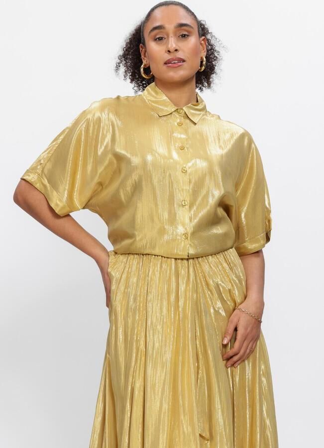 MES DEMOISELLES Dames Blouses Light Goud