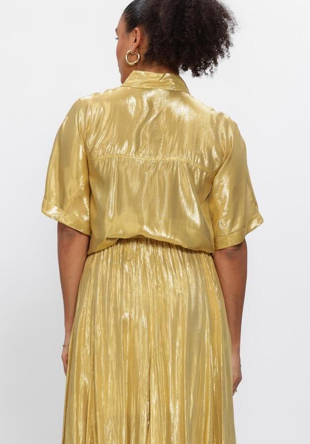 MES DEMOISELLES Dames Blouses Light Goud - Foto 4