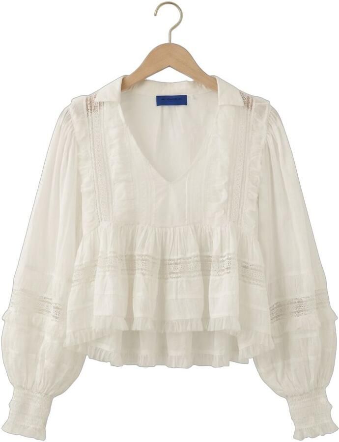 MES DEMOISELLES Dames Blouses Melody Wit - Foto 2