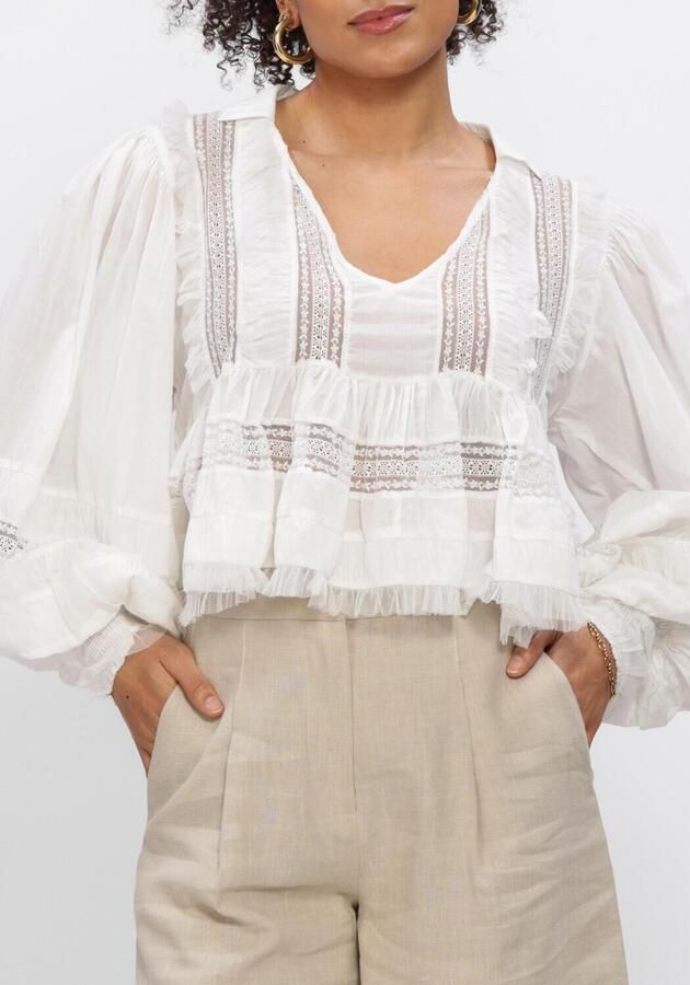 MES DEMOISELLES Dames Blouses Melody Wit - Foto 4