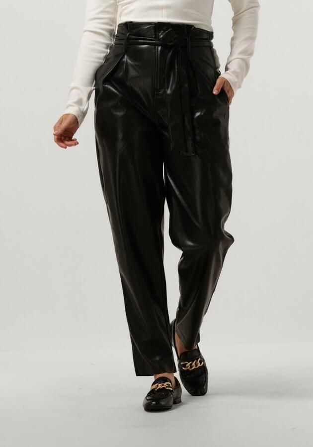 Mes Demoiselles Zwarte Leatherlook Broek Brock Black Dames - Foto 3