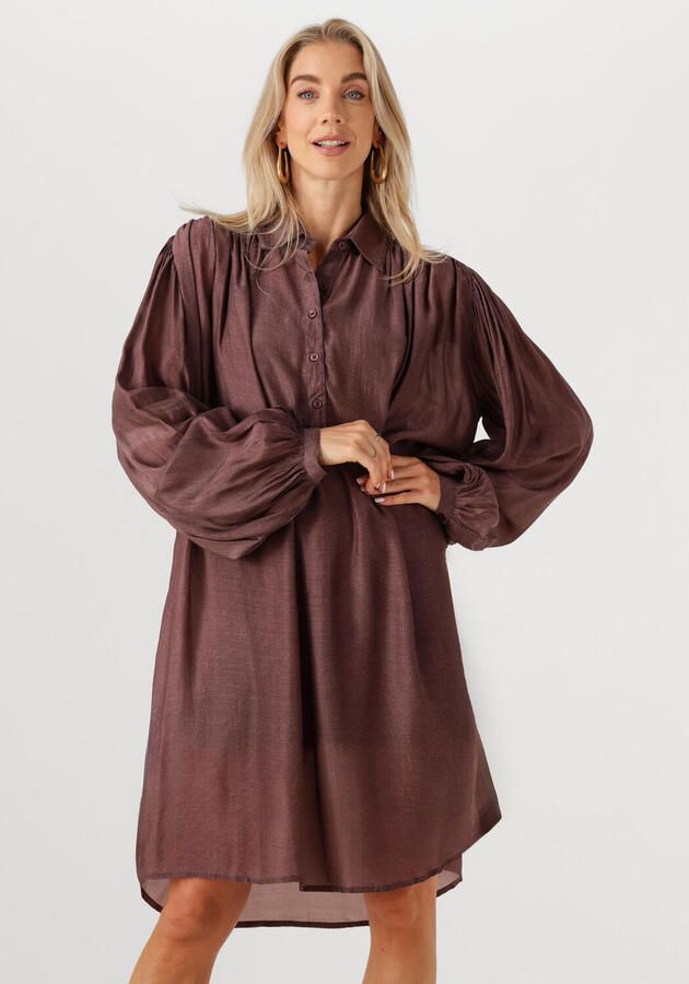 MES DEMOISELLES Dames Jurken Felicia Bordeaux - Foto 4