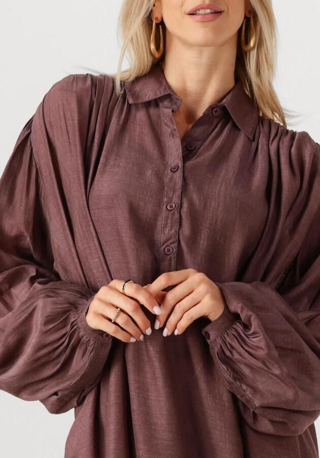 MES DEMOISELLES Dames Jurken Felicia Bordeaux - Foto 2