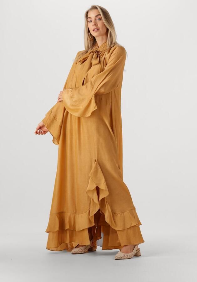 MES DEMOISELLES Dames Jurken Frelly Geel - Foto 4