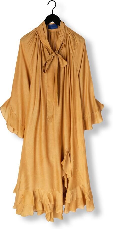 MES DEMOISELLES Dames Jurken Frelly Geel - Foto 3