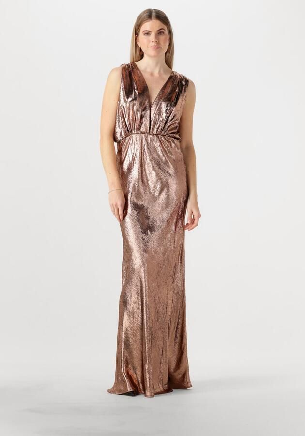 MES DEMOISELLES Dames Jurken Sambi Bronskleurig - Foto 4