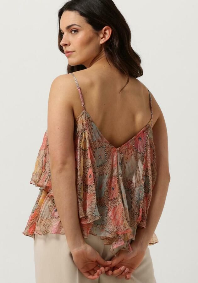 Mes Demoiselles Feestelijke tops met kralen en ruches Multicolor Dames