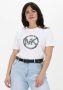 Michael Kors Witte T-shirt Circle Logo Tee - Thumbnail 1