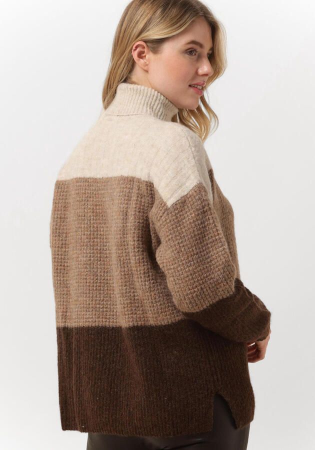 Minimum Bruin Gebreid Caline 9595 Multicolor Dames