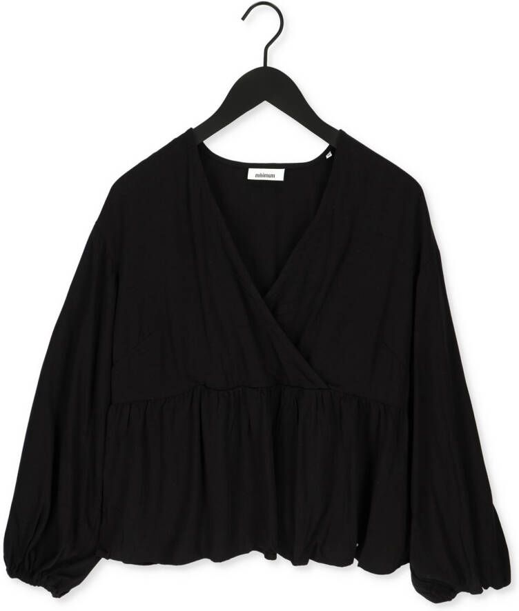 Minimum Zwarte Lilasa Blouse Black Dames