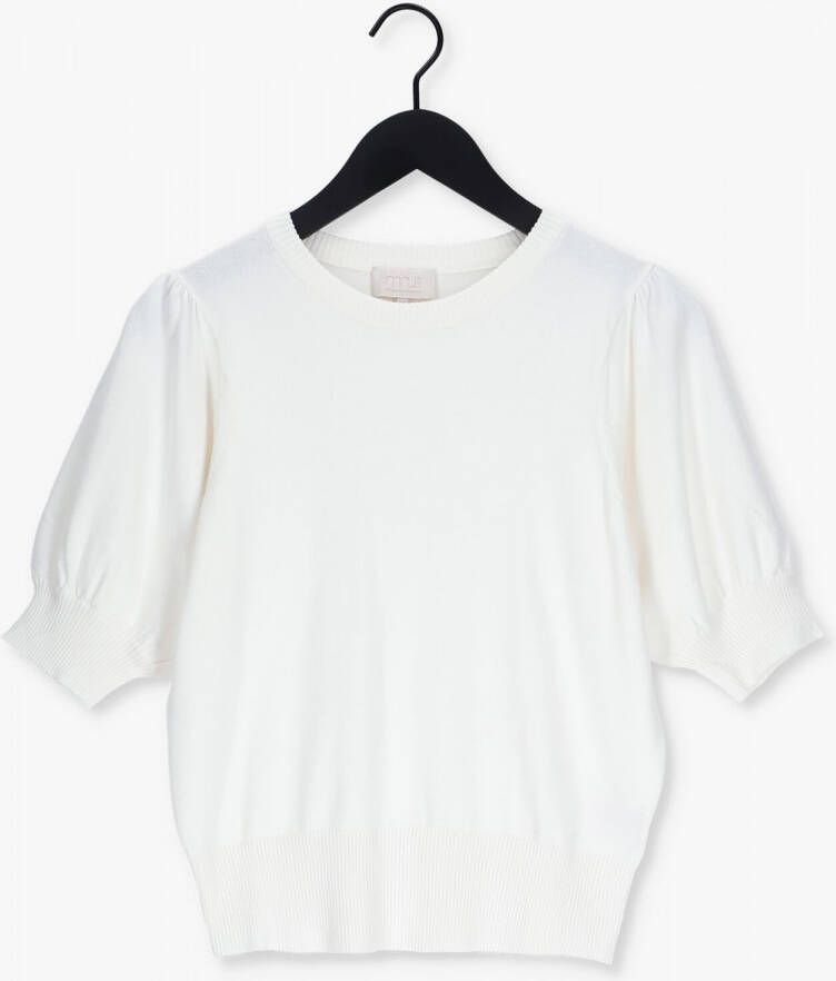 MINUS Dames Tops & T-shirts Liva Knit Tee Gebroken Wit