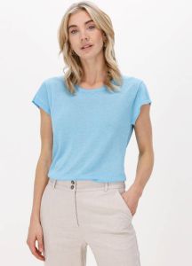 Minus Lichtblauwe T-shirt Carlina Knit Tee