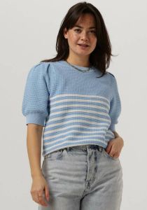 Minus Lichtblauwe Trui Embia Knit T-shirt 2