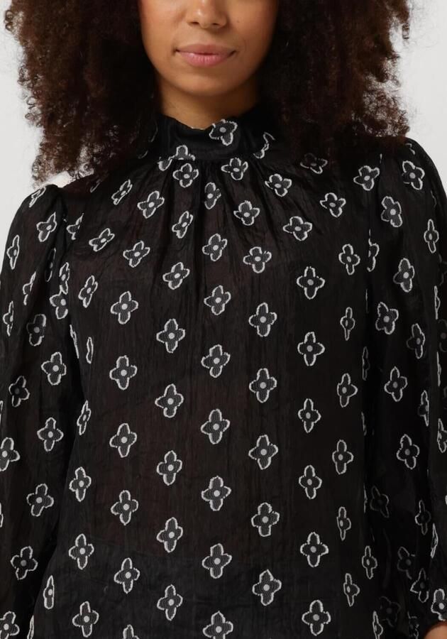 MINUS Dames Blouses Agina Round Neck Blouse Zwart - Foto 3