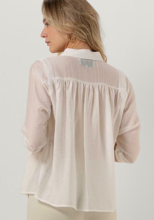 MINUS Dames Blouses Aneda 3 4 Sleeve Shirt Gebroken Wit - Foto 2