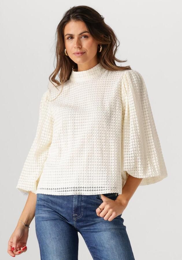 Minus Elegante Fiora Blouse voor Vrouwen Beige Dames - Foto 4