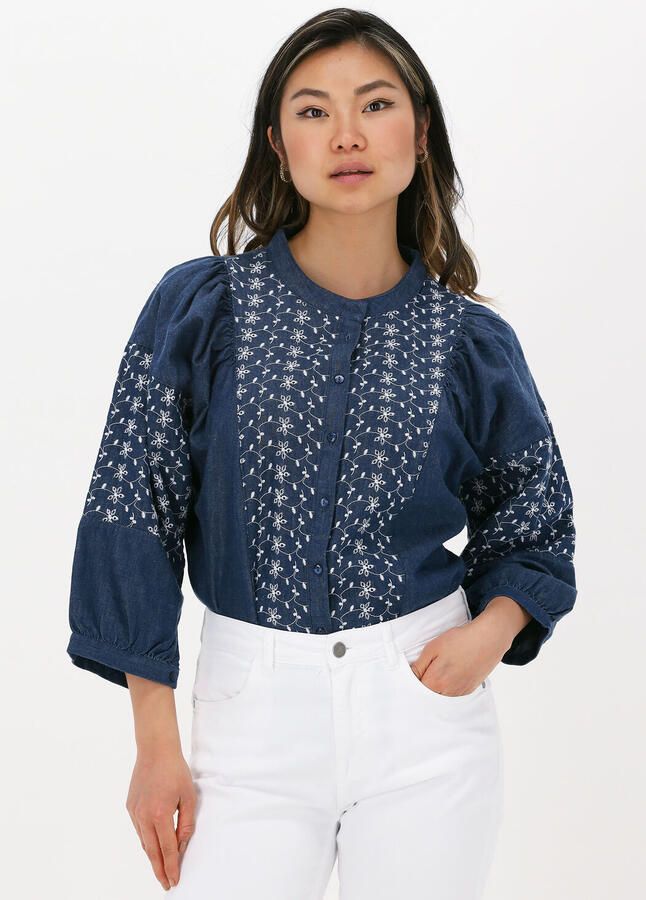 MINUS Dames Blouses Hadlee Shirt Blauw - Foto 4