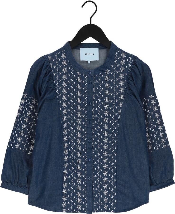 MINUS Dames Blouses Hadlee Shirt Blauw