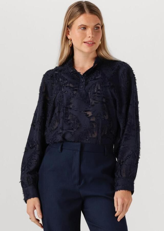 MINUS Dames Blouses Hollie Blouse Donkerblauw - Foto 4
