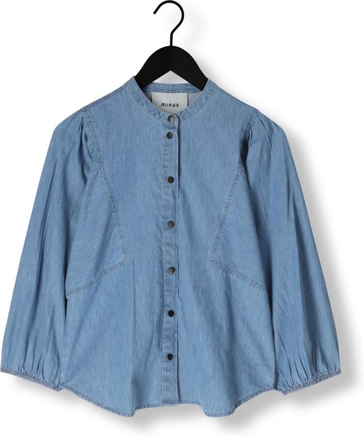 MINUS Dames Blouses Jasmene Shirt Blauw - Foto 1