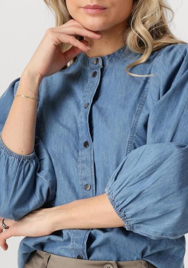 MINUS Dames Blouses Jasmene Shirt Blauw - Foto 3