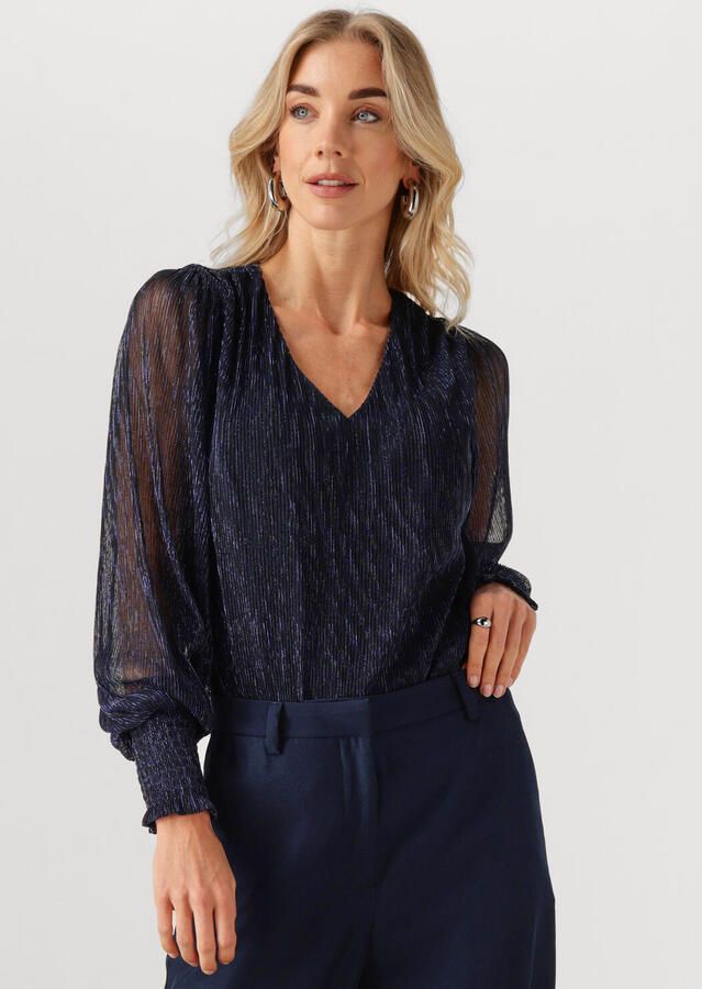MINUS Dames Blouses Mavena Blouse Donkerblauw - Foto 4