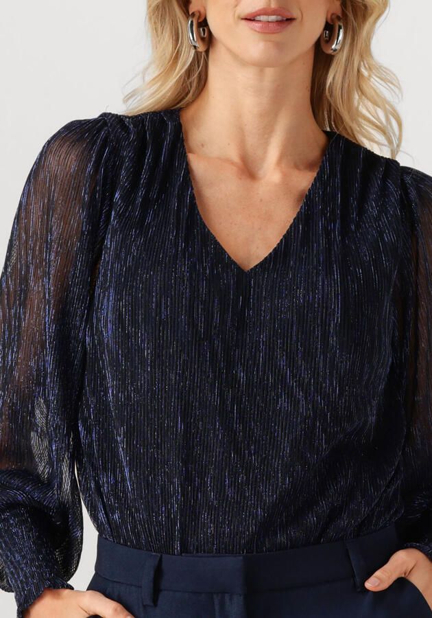 MINUS Dames Blouses Mavena Blouse Donkerblauw - Foto 2