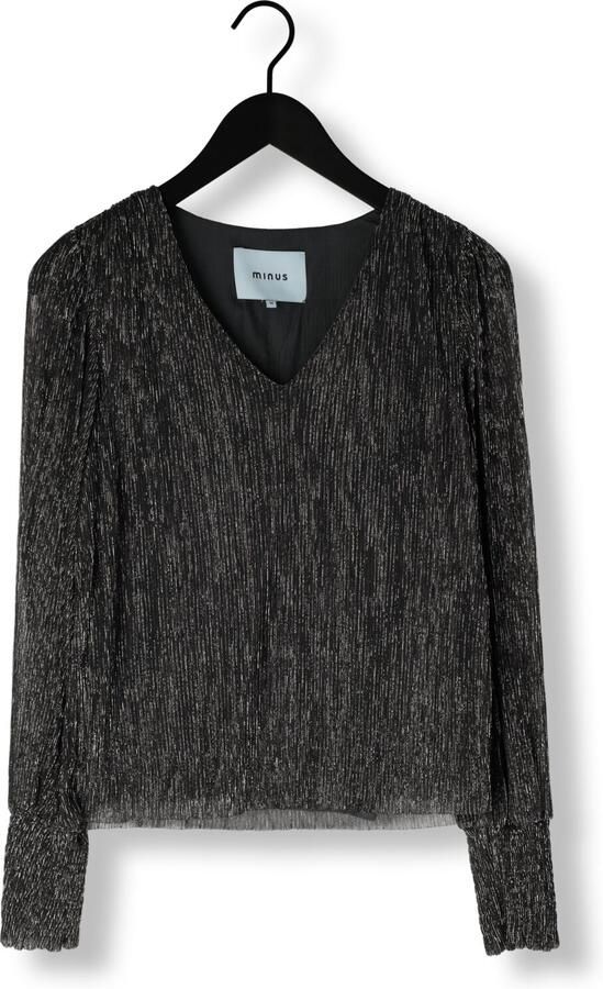 MINUS Dames Blouses Mavena Blouse Zwart - Foto 3