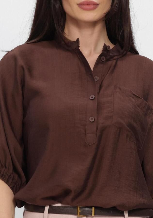 MINUS Dames Blouses Msbarbara Blouse Bruin - Foto 3