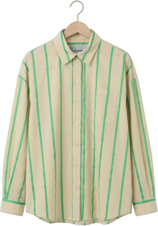 MINUS Dames Blouses Mseleni Oversize Shirt Beige - Foto 3