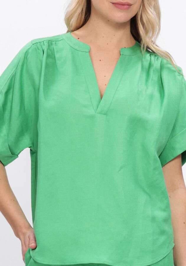 MINUS Dames Blouses Msjuno Linen Blouse Groen - Foto 4