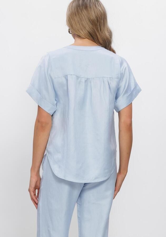 MINUS Dames Blouses Msjuno Linen Blouse Lichtblauw - Foto 3