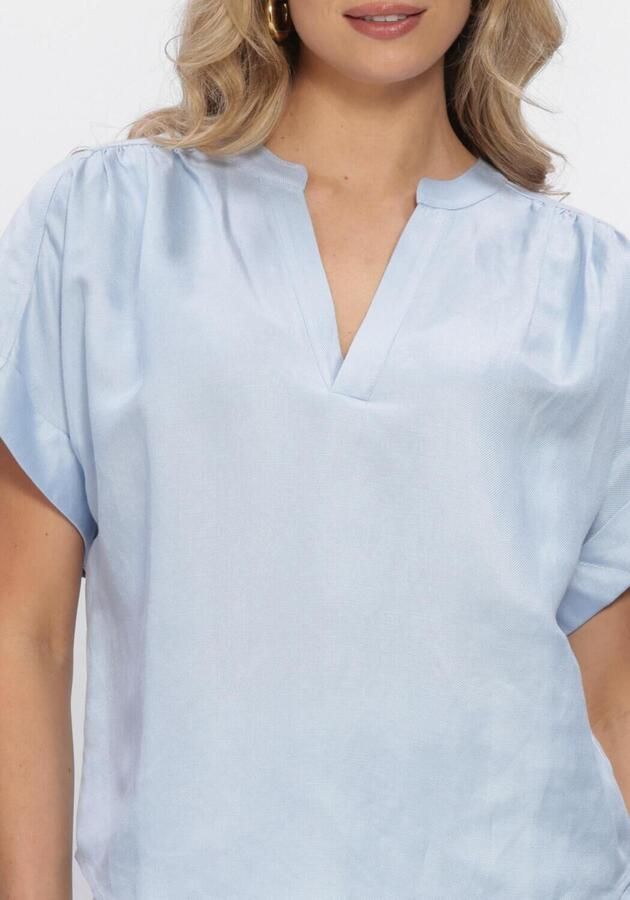MINUS Dames Blouses Msjuno Linen Blouse Lichtblauw - Foto 4