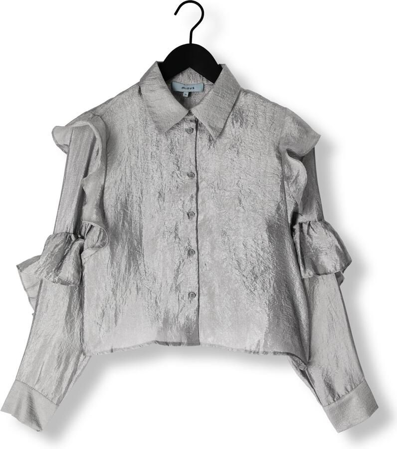 MINUS Dames Blouses Mslemaja Shirt Grijs