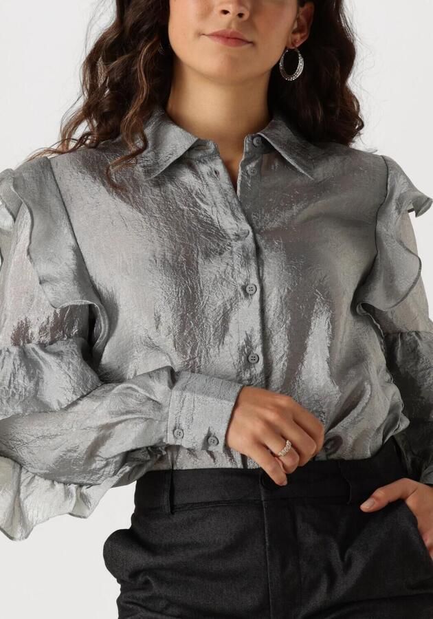 MINUS Dames Blouses Mslemaja Shirt Grijs - Foto 2