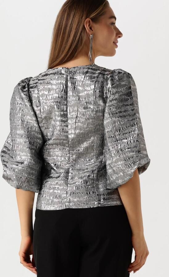 Minus Grijze V-hals Blouse veelzijdig en elegant Gray Dames - Foto 3