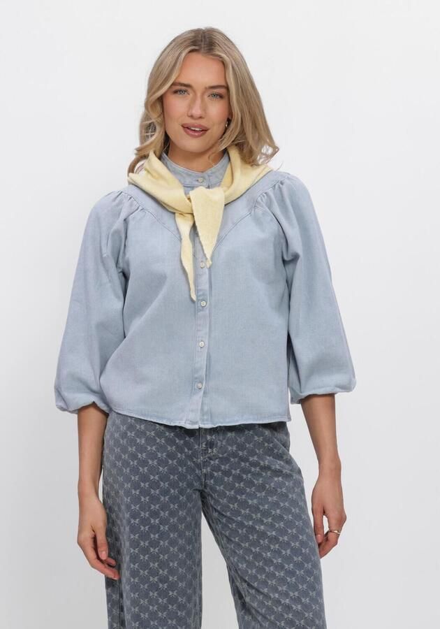 MINUS Dames Blouses Msnew Solene Denim Shirt Lichtblauw