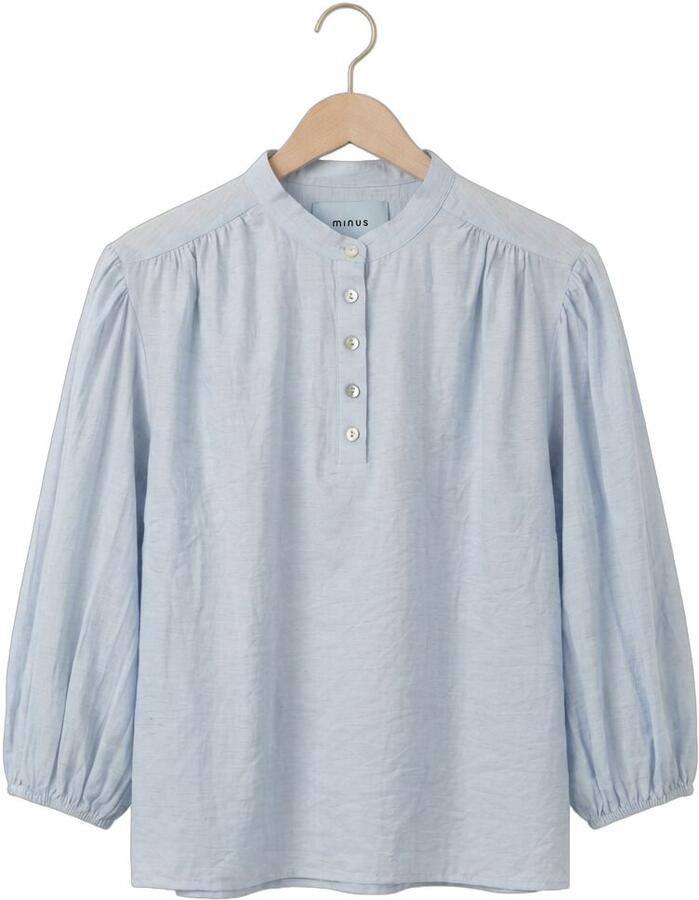MINUS Dames Blouses Msoriana Blouse Lichtblauw - Foto 2