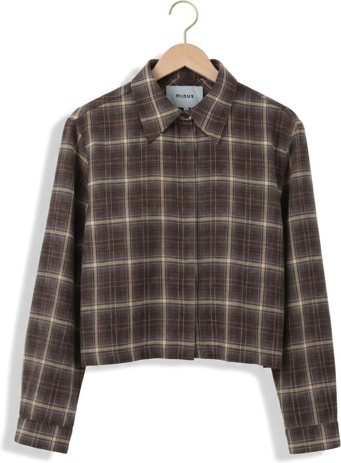 MINUS Dames Blouses Msregine Shirt Bruin - Foto 2