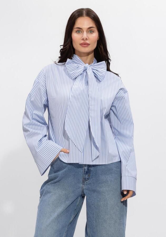 MINUS Dames Blouses Msskye Shirt Lichtblauw