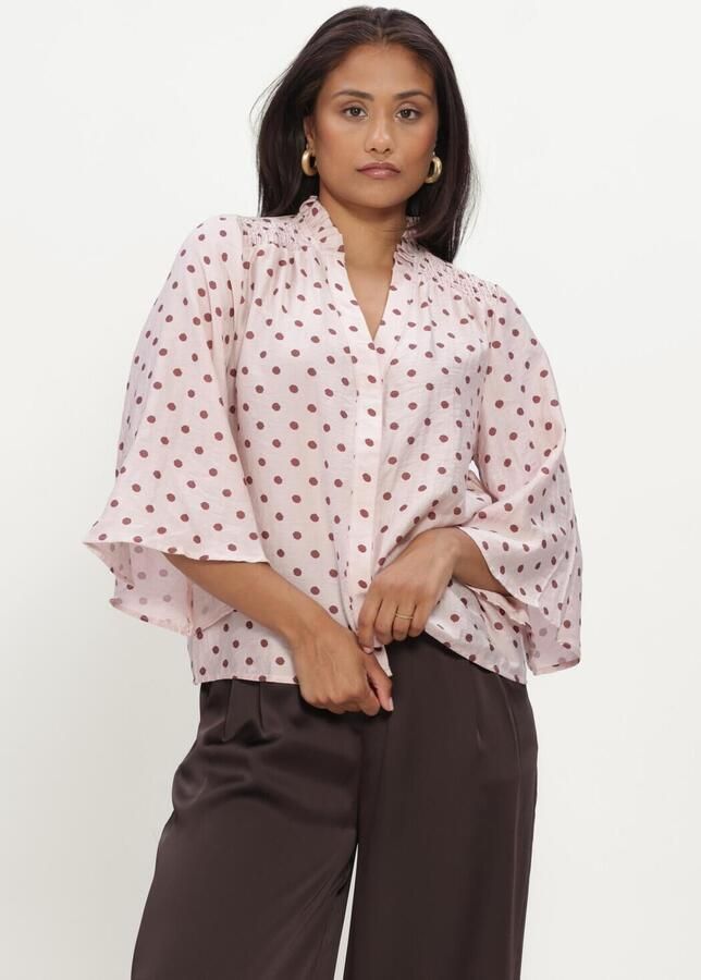 MINUS Dames Blouses Msviviana V- Neck Blouse Lichtroze