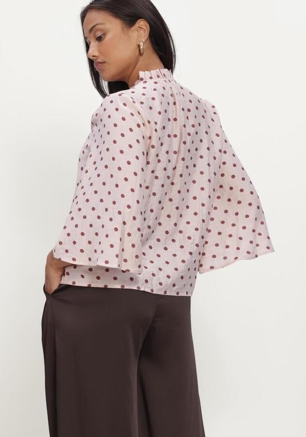 MINUS Dames Blouses Msviviana V- Neck Blouse Lichtroze - Foto 3