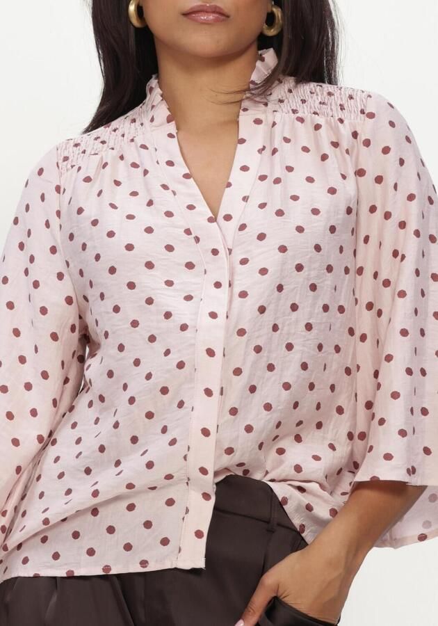 MINUS Dames Blouses Msviviana V- Neck Blouse Lichtroze - Foto 4