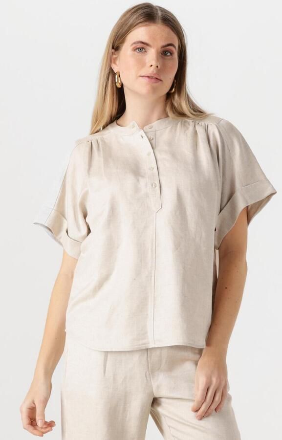 MINUS Dames Blouses Sabbi Linen Blouse Beige - Foto 4