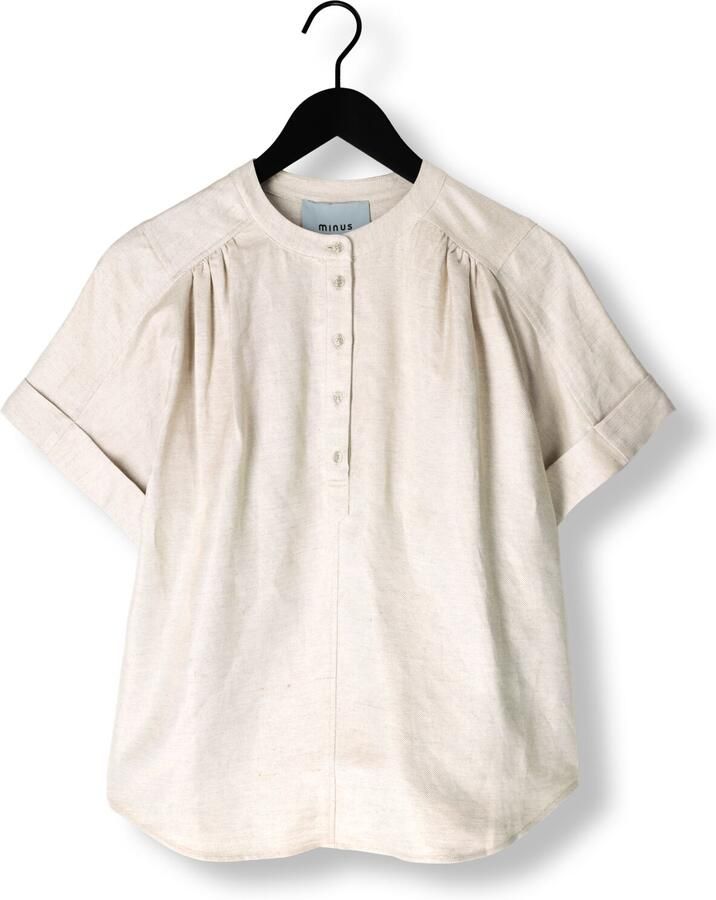 MINUS Dames Blouses Sabbi Linen Blouse Beige - Foto 1