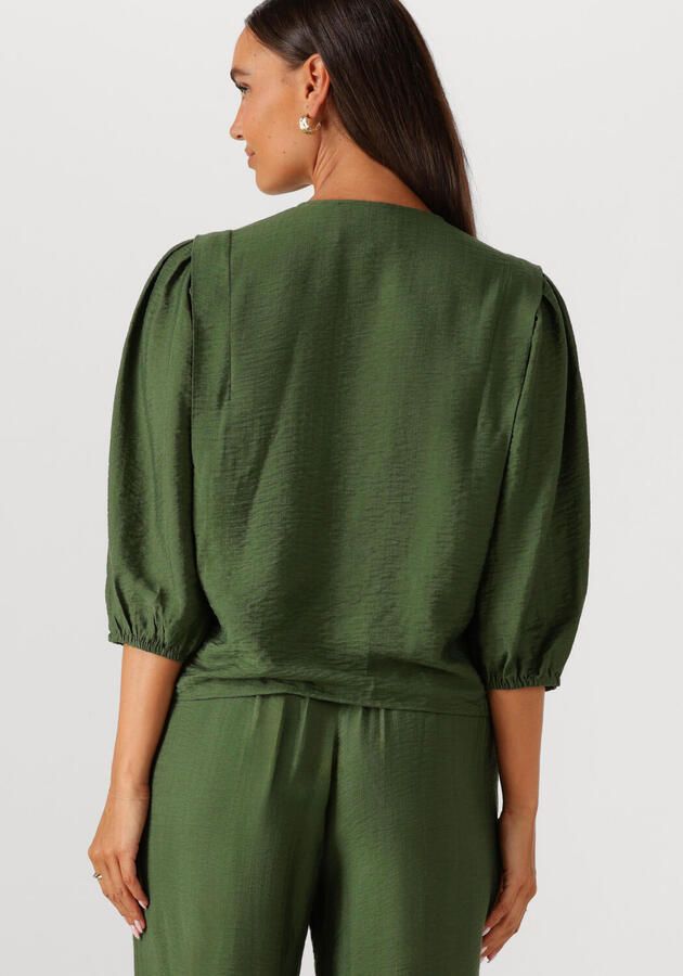MINUS Dames Blouses Seria V-neck Blouse Groen - Foto 2