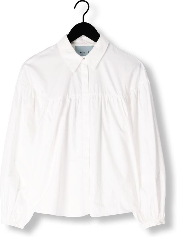 Minus Tamara Shirt Elegante Witte Blouse White Dames